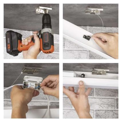 LED kapialune valgusti LED/60W/230V 4000K 150 cm