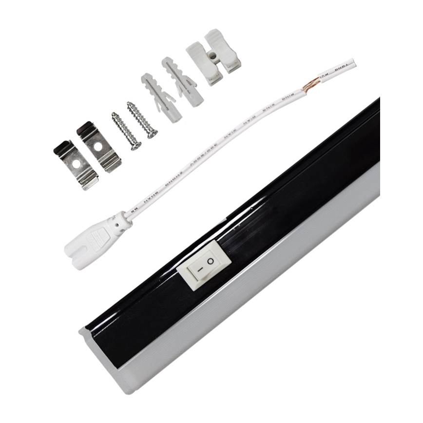 LED kapialune valgusti TUBE LED/9W/230V 60 cm must