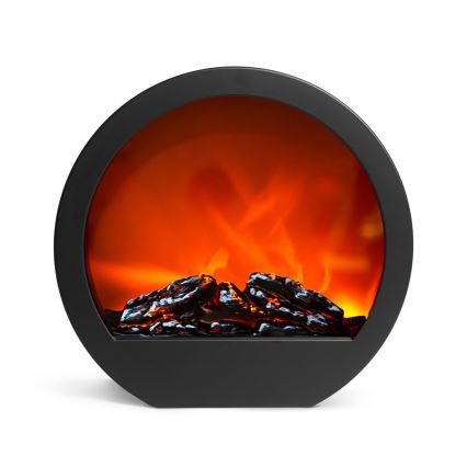 LED Kaunistus 7xLED/230V/4xAA kamin