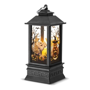 LED Kaunistus HALLOWEEN LED/3xAAA/soe valge latern kõrvitsatega