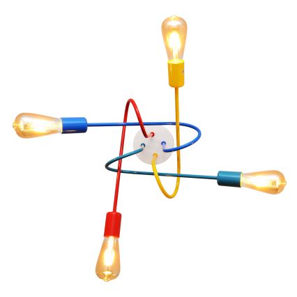 LED Kinnitatav lühter lastetuppa OXFORD 4xE27/10W/230V