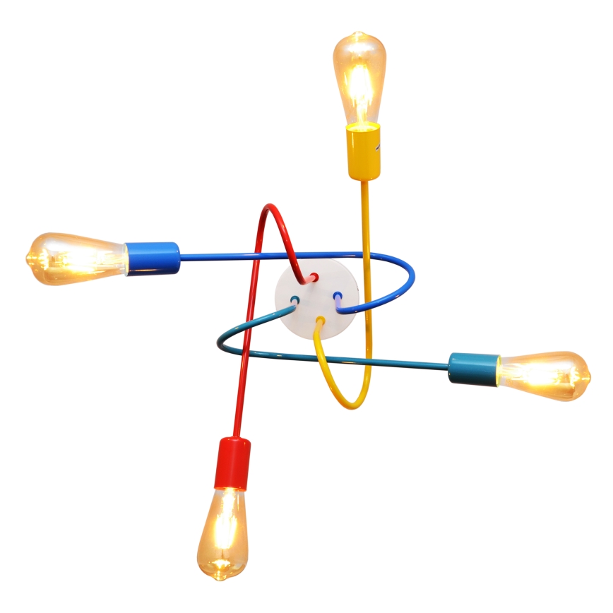 LED Kinnitatav lühter lastetuppa OXFORD 4xE27/10W/230V