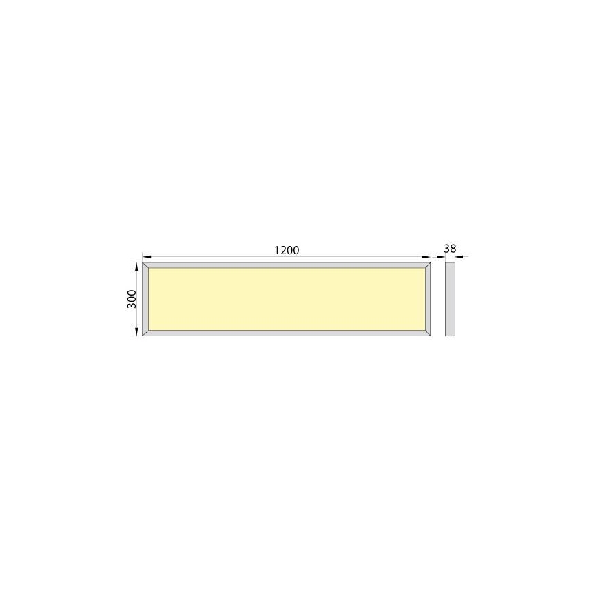 LED Kinnitatav paneel OREGA LED/40W/230V 4000K