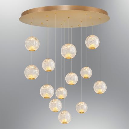 LED Kinnitus CREMONA 13xLED/5W/230V 3000K kuldne