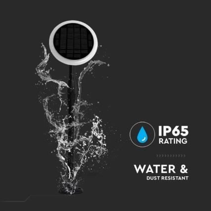 LED Kohandatav päikesepaneeliga valgusti GARDEN LED/8W/5V 60-129 cm 4000K IP65