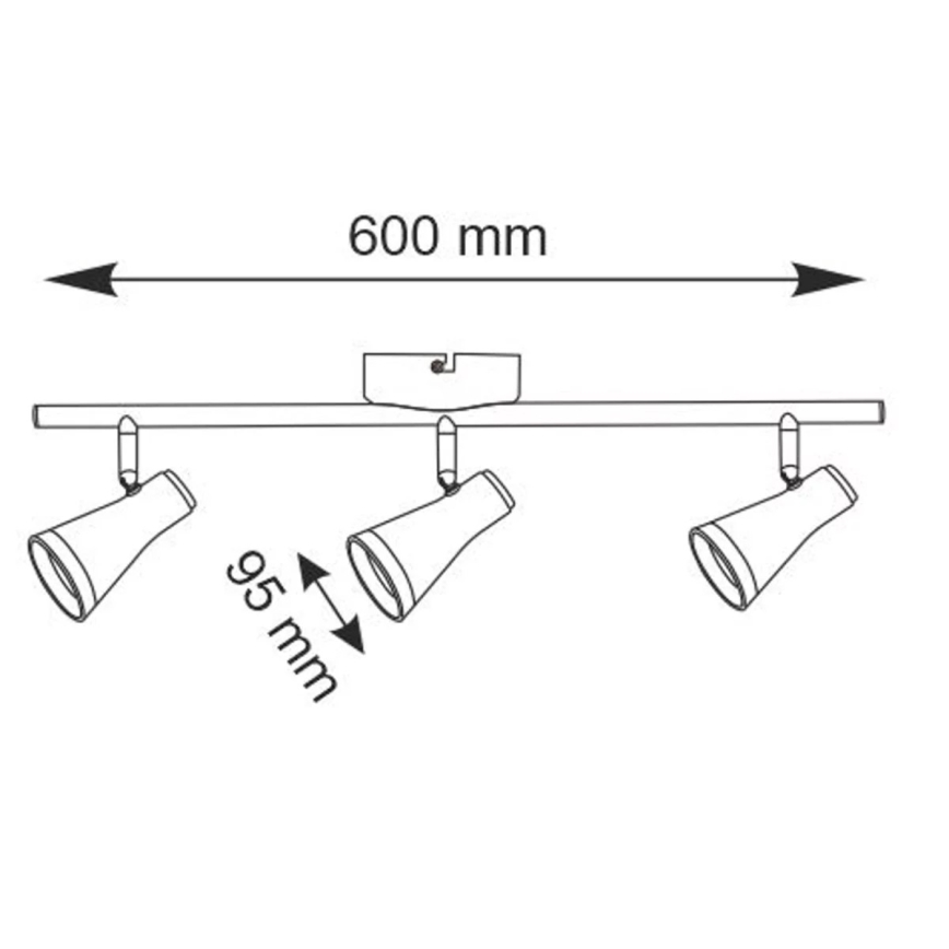 LED Kohtvalgusti BERG 3xLED/4,2W/230V must