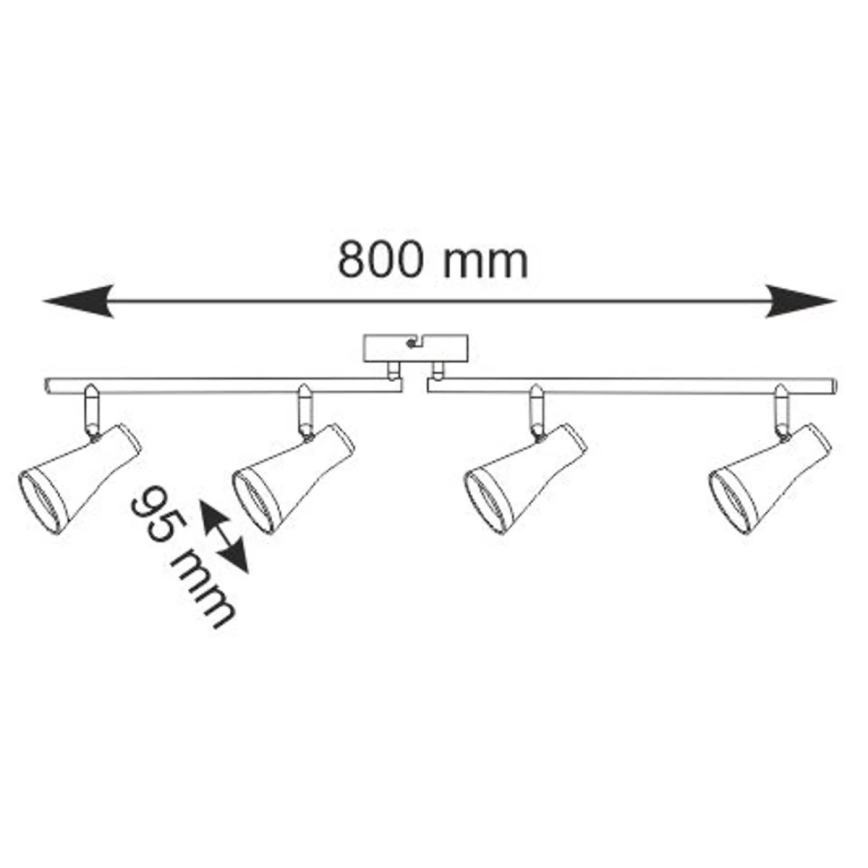 LED Kohtvalgusti BERG 4xLED/4,2W/230V must