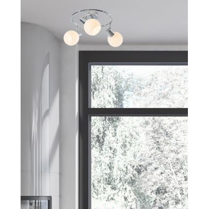 LED Kohtvalgusti DOXY 3xE14/4W/230V läikiv kroom