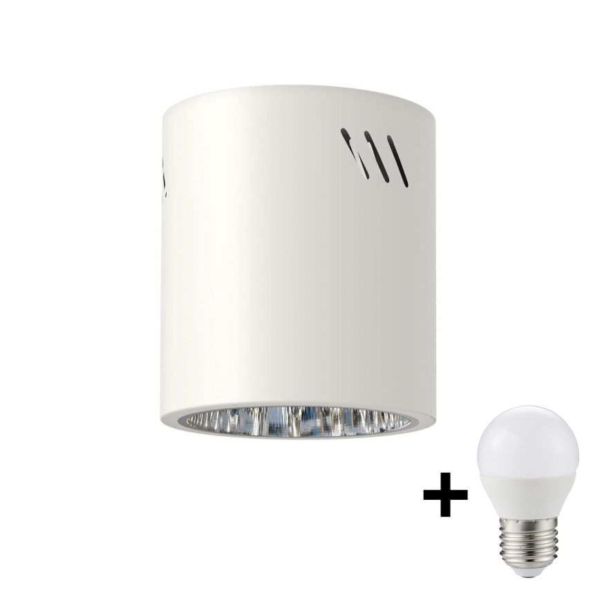 LED Kohtvalgusti GEORGE 1xE27/6W/230V d. 11 cm valge