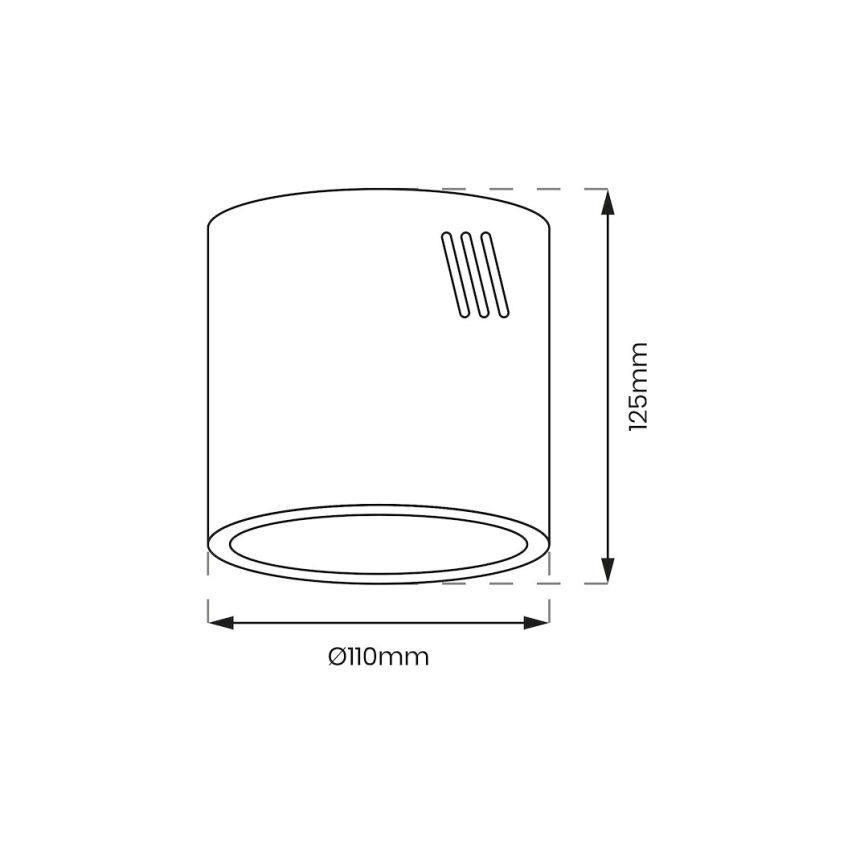 LED Kohtvalgusti GEORGE 1xE27/6W/230V d. 11 cm valge