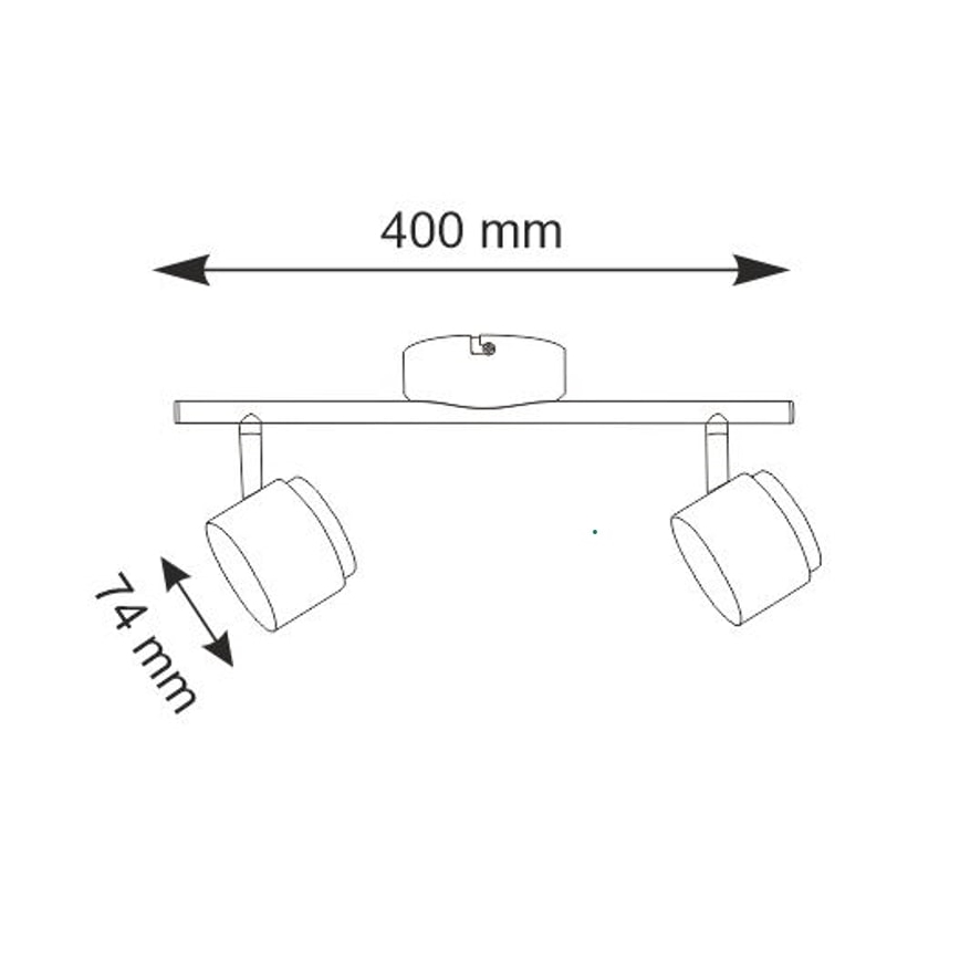 LED Kohtvalgusti KUBIK 2xLED/4,2W/230V valge