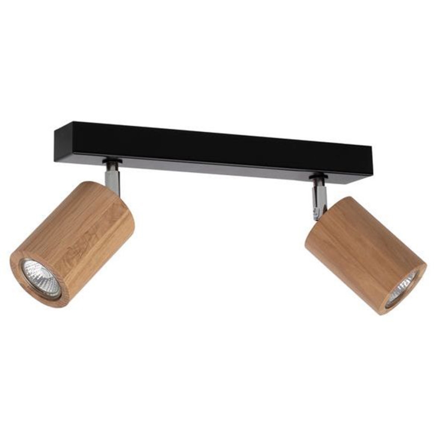LED Kohtvalgusti lakke MATTI 2xGU10/5W/230V tamm