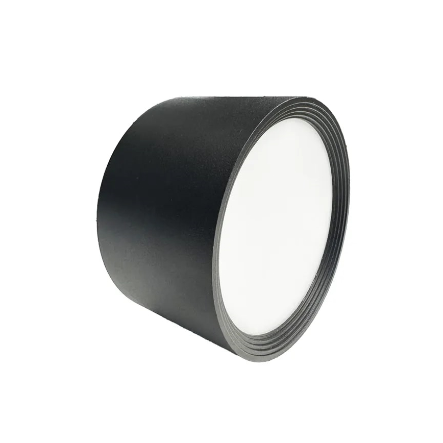 LED Kohtvalgusti LED/14W/230V 4000K d. 12 cm must
