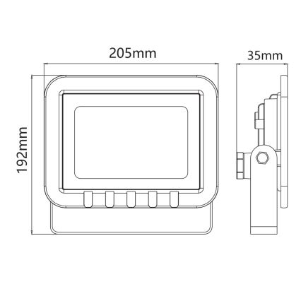 LED Kohtvalgusti LED/50W/230V