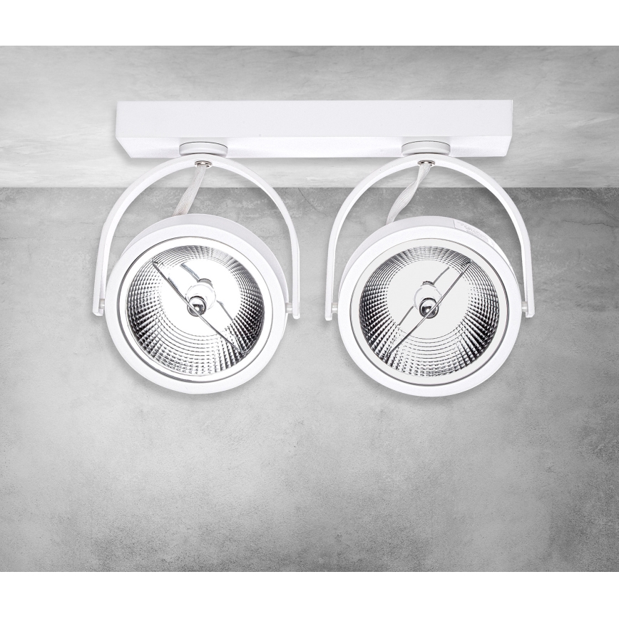 LED Kohtvalgusti LUGAR 2xAR111 - GU10/25W/230V