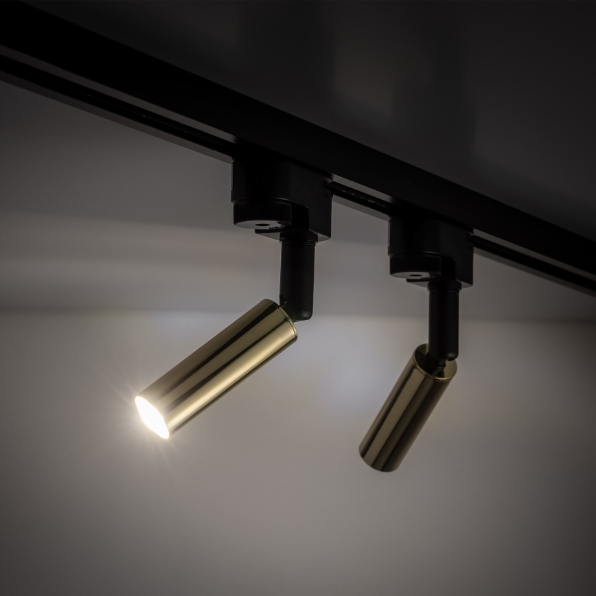 LED Kohtvalgusti ühefaasilise rööbassüsteemi jaoks LAGOS 1xG9/3W/230V kuldne/must