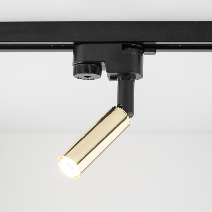 LED Kohtvalgusti ühefaasilise rööbassüsteemi jaoks LAGOS 1xG9/3W/230V kuldne/must