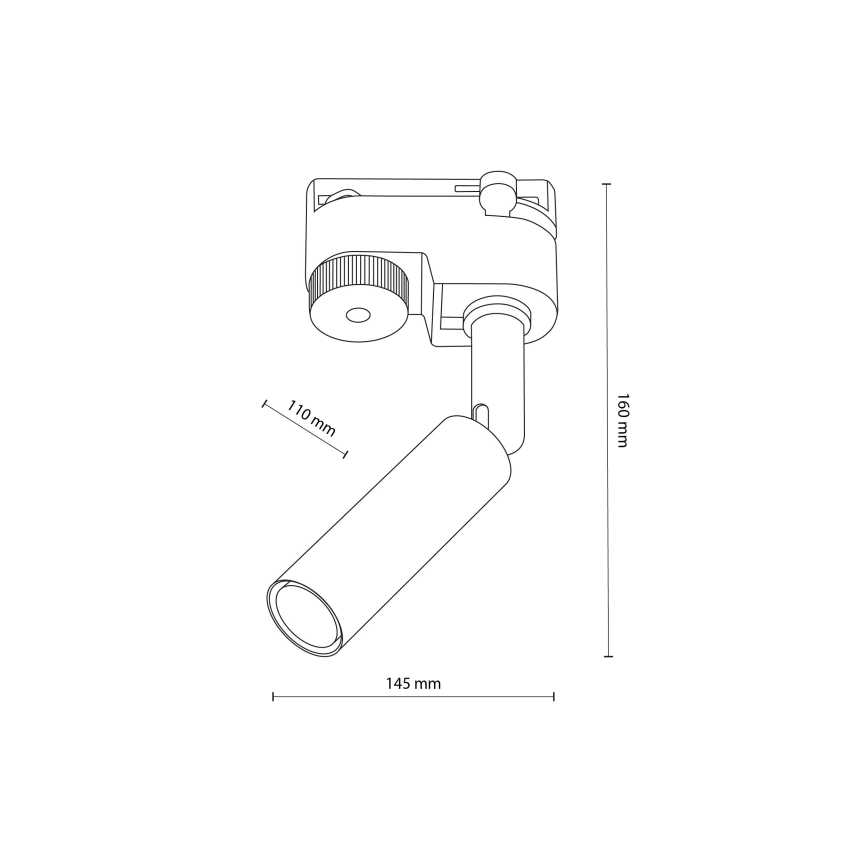 LED Kohtvalgusti ühefaasilise rööbassüsteemi jaoks LAGOS 1xG9/3W/230V kuldne/must