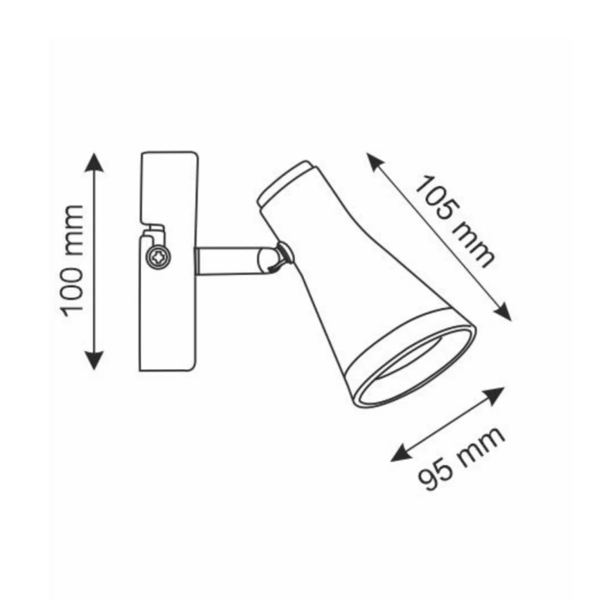 LED Kohtvalgusti seinale BERG LED/4,2W/230V must