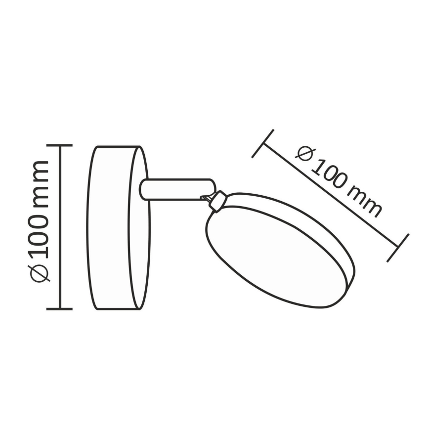 LED Kohtvalgusti seinale CAPRI LED/5W/230V