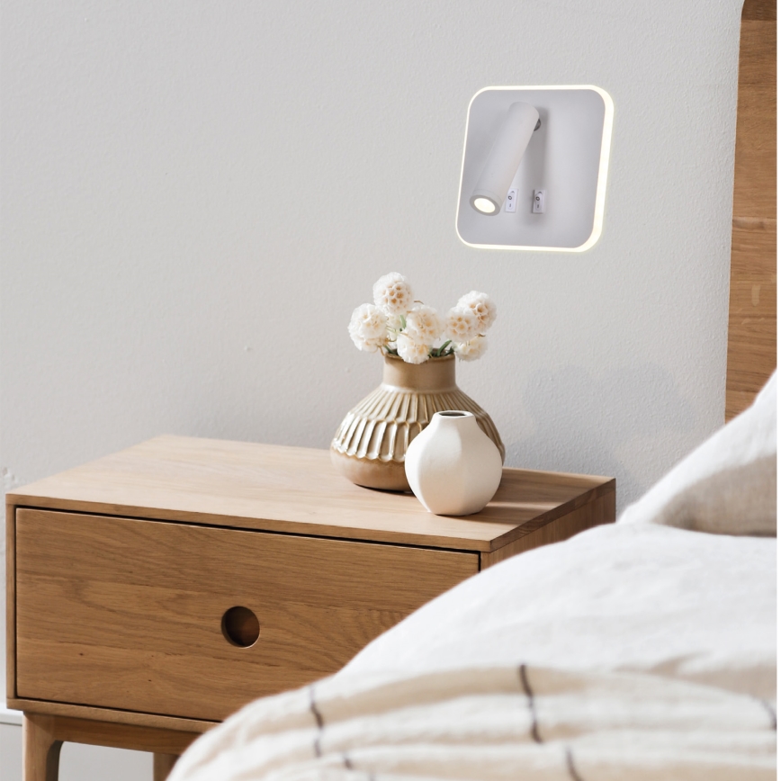 LED Kohtvalgusti seinale IRIS LED/14W/230V 3000K valge
