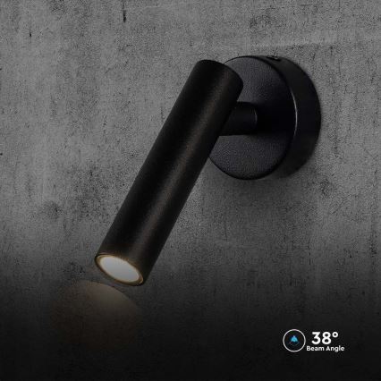 LED Kohtvalgusti seinale LED/2W/230V 4000K must