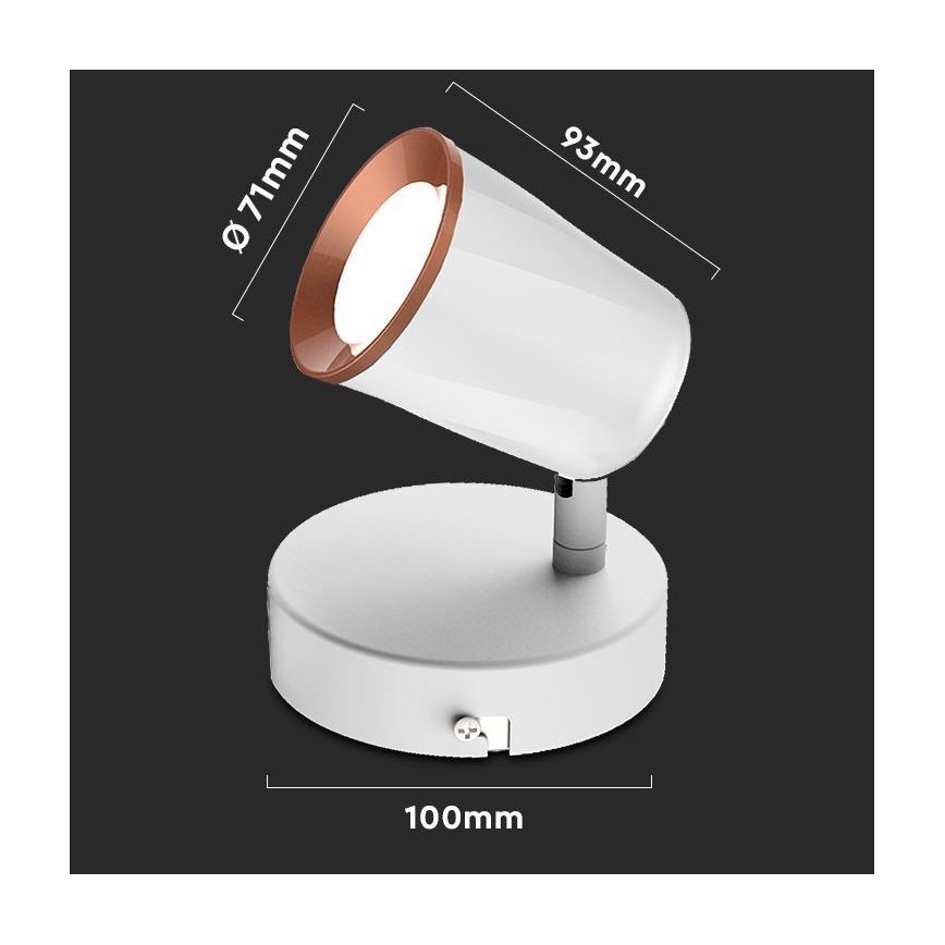 LED Kohtvalgusti seinale LED/5W/230V 3000K valge