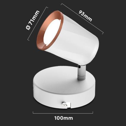 LED Kohtvalgusti seinale LED/5W/230V 4000K valge