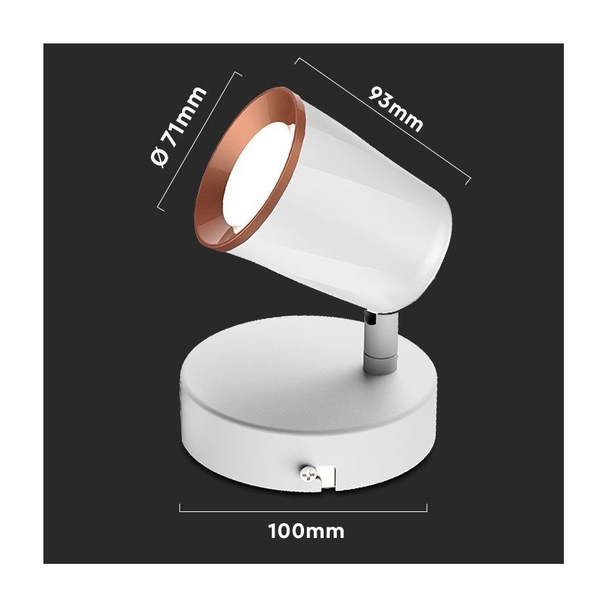 LED Kohtvalgusti seinale LED/5W/230V 4000K valge