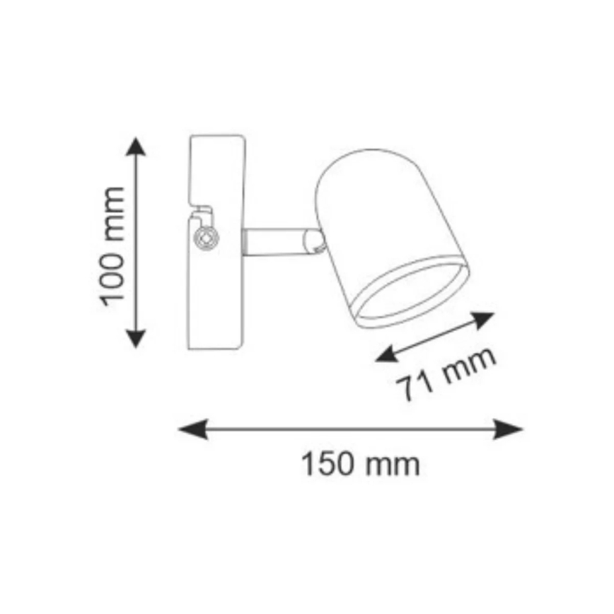 LED Kohtvalgusti seinale RAWI LED/4,2W/230V valge