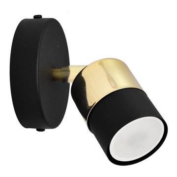 LED Kohtvalgusti seinale TUBSSON 1xGU10/4,8W/230V must/kuldne