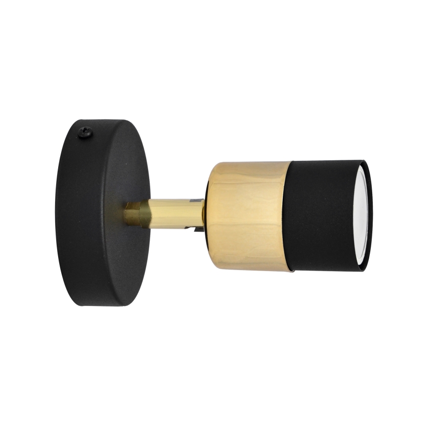 LED Kohtvalgusti seinale TUBSSON 1xGU10/4,8W/230V must/kuldne