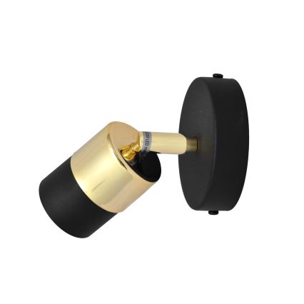 LED Kohtvalgusti seinale TUBSSON 1xGU10/4,8W/230V must/kuldne