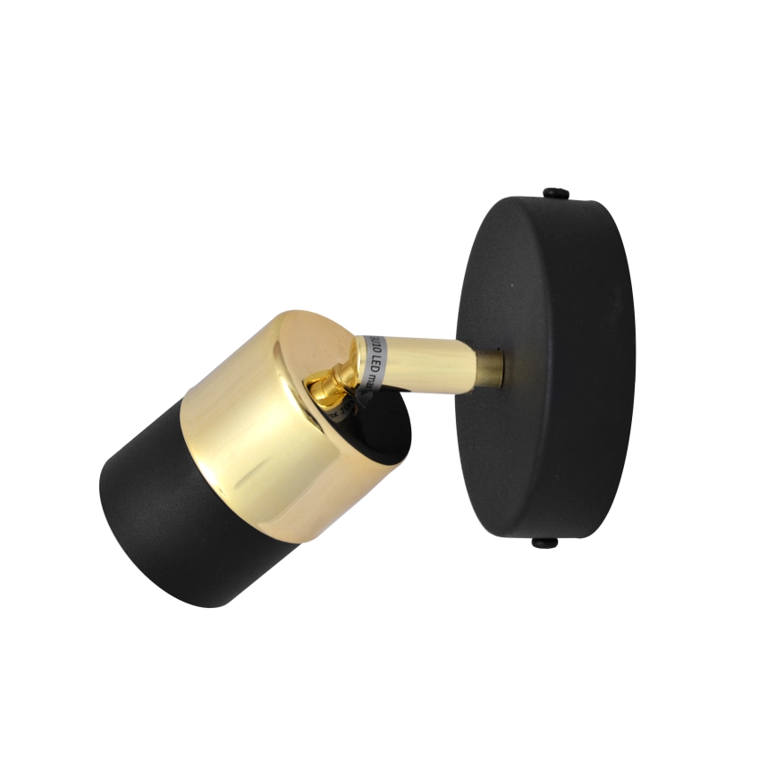 LED Kohtvalgusti seinale TUBSSON 1xGU10/4,8W/230V must/kuldne