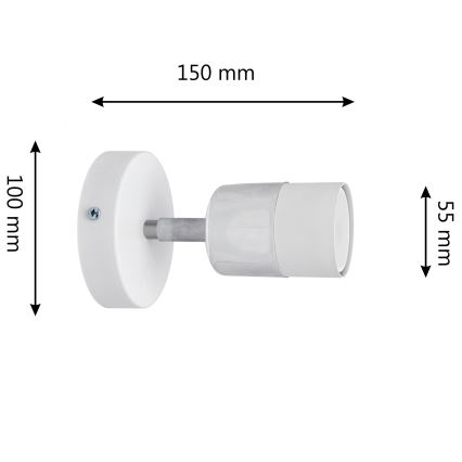 LED Kohtvalgusti seinale TUBSSON 1xGU10/4,8W/230V valge/läikiv kroom