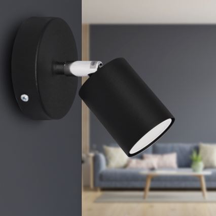 LED Kohtvalgusti seinale TUNE 1xGU10/4,8W/230V must