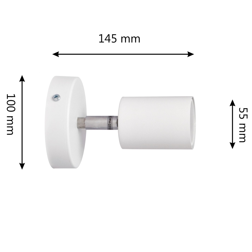 LED Kohtvalgusti seinale TUNE 1xGU10/4,8W/230V valge