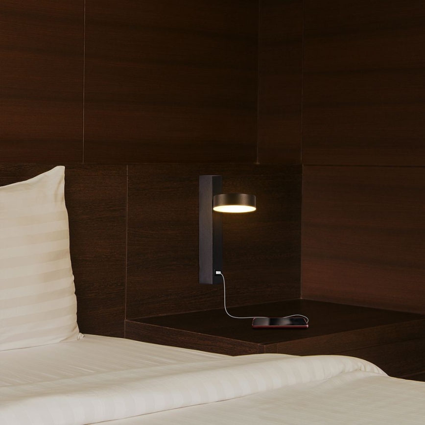LED Kohtvalgusti seinale USB pordiga LED/8W/230V 3000K