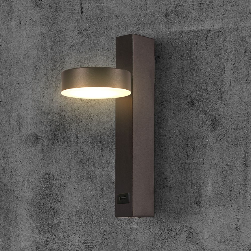 LED Kohtvalgusti seinale USB pordiga LED/8W/230V 3000K