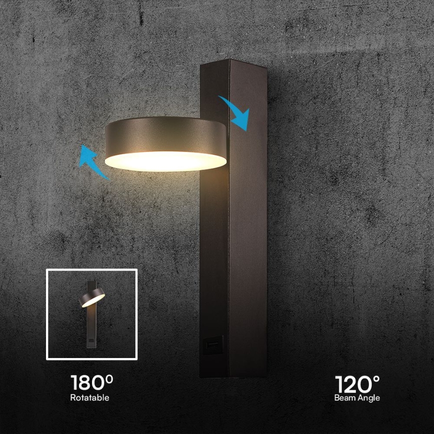 LED Kohtvalgusti seinale USB pordiga LED/8W/230V 3000K
