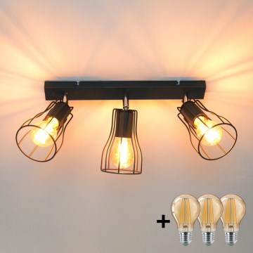 LED Kohtvalgusti TUBE II 3xE27/15W/230V must