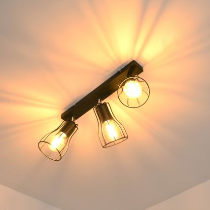 LED Kohtvalgusti TUBE II 3xE27/15W/230V must