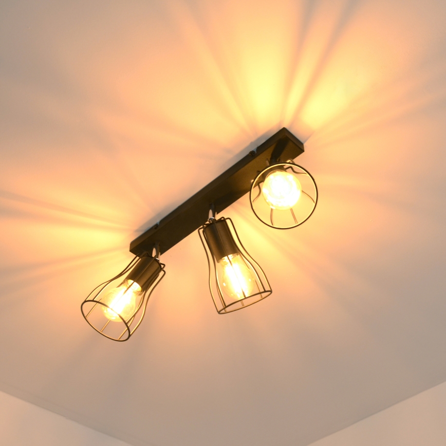 LED Kohtvalgusti TUBE II 3xE27/15W/230V must