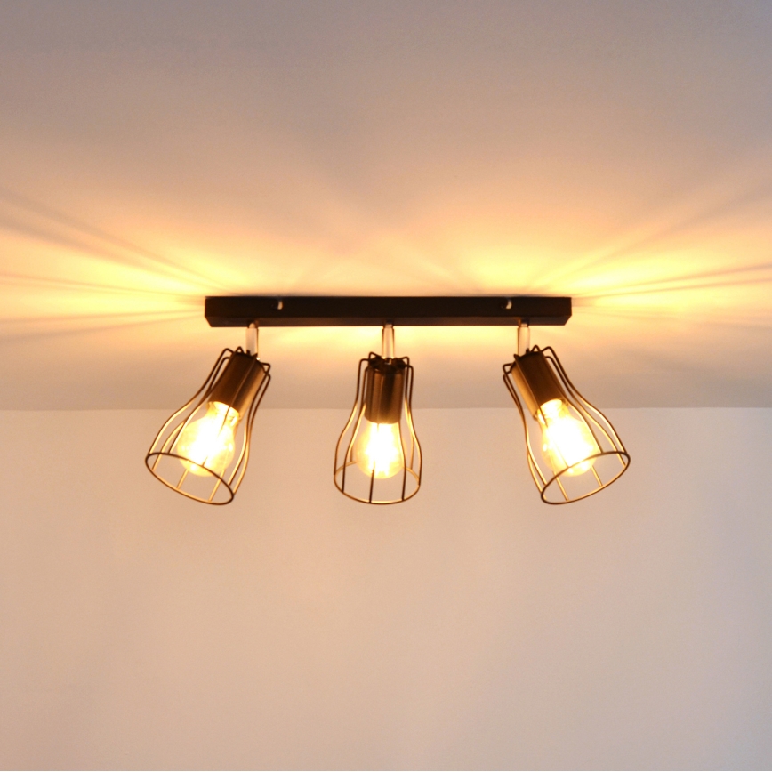 LED Kohtvalgusti TUBE II 3xE27/15W/230V must