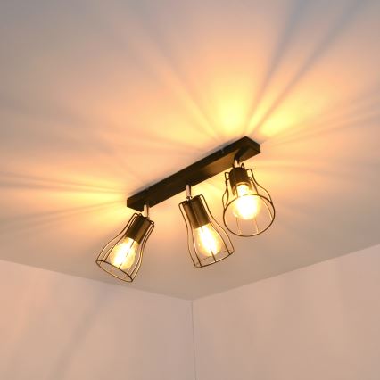 LED Kohtvalgusti TUBE II 3xE27/15W/230V must