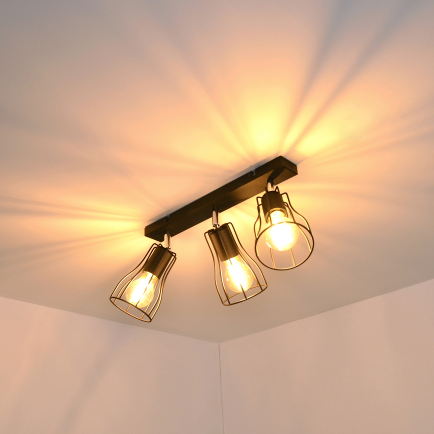 LED Kohtvalgusti TUBE II 3xE27/15W/230V must