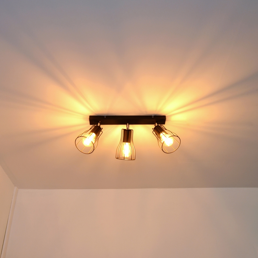 LED Kohtvalgusti TUBE II 3xE27/15W/230V must