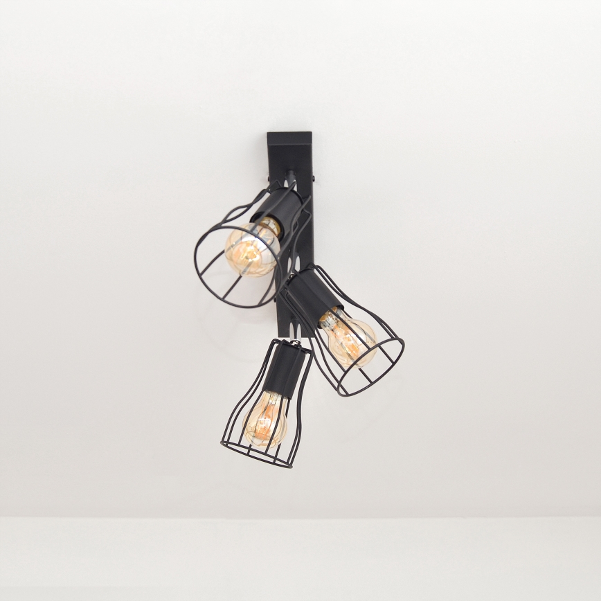 LED Kohtvalgusti TUBE II 3xE27/15W/230V must