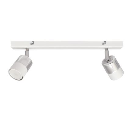 LED Kohtvalgusti TUBSSON 2xGU10/4,8W/230V valge/läikiv kroom