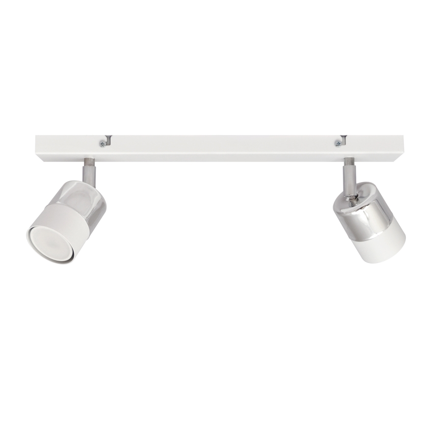 LED Kohtvalgusti TUBSSON 2xGU10/4,8W/230V valge/läikiv kroom